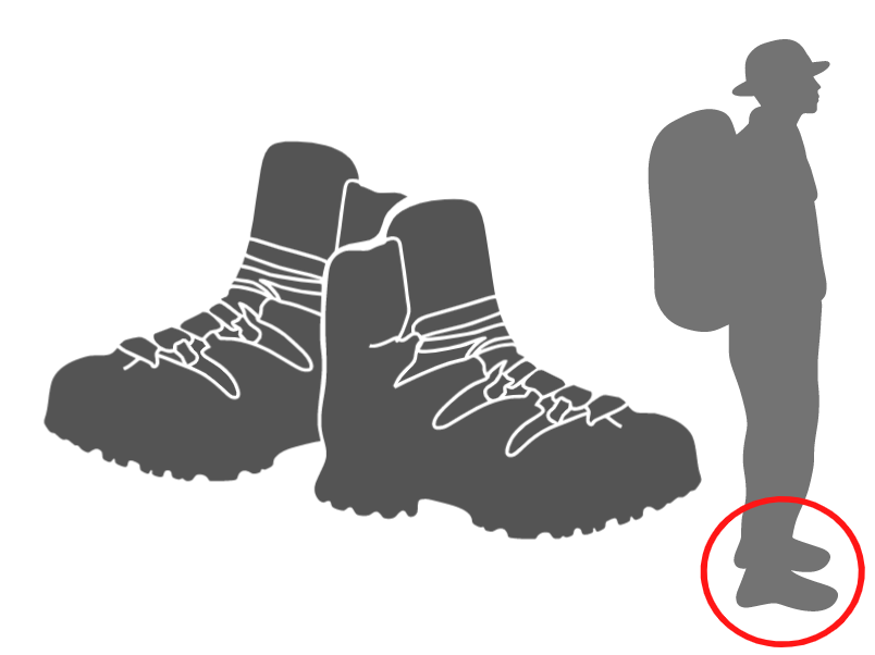 登山靴のイメージ