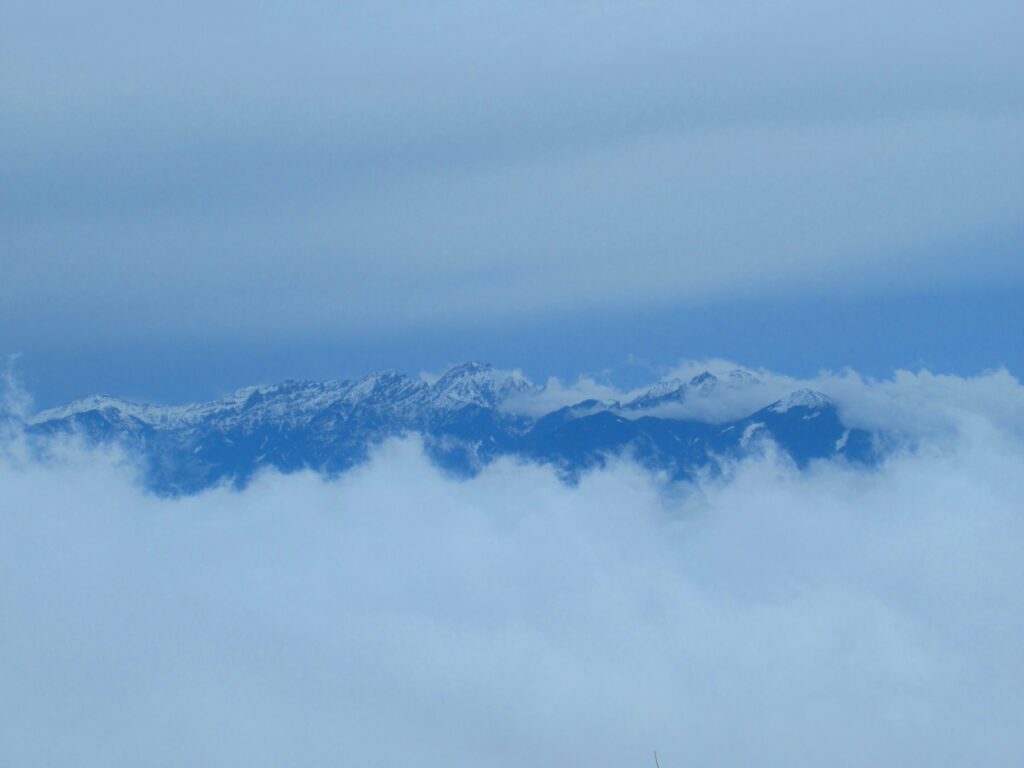 雲が取れて一番綺麗に見れた八ヶ岳