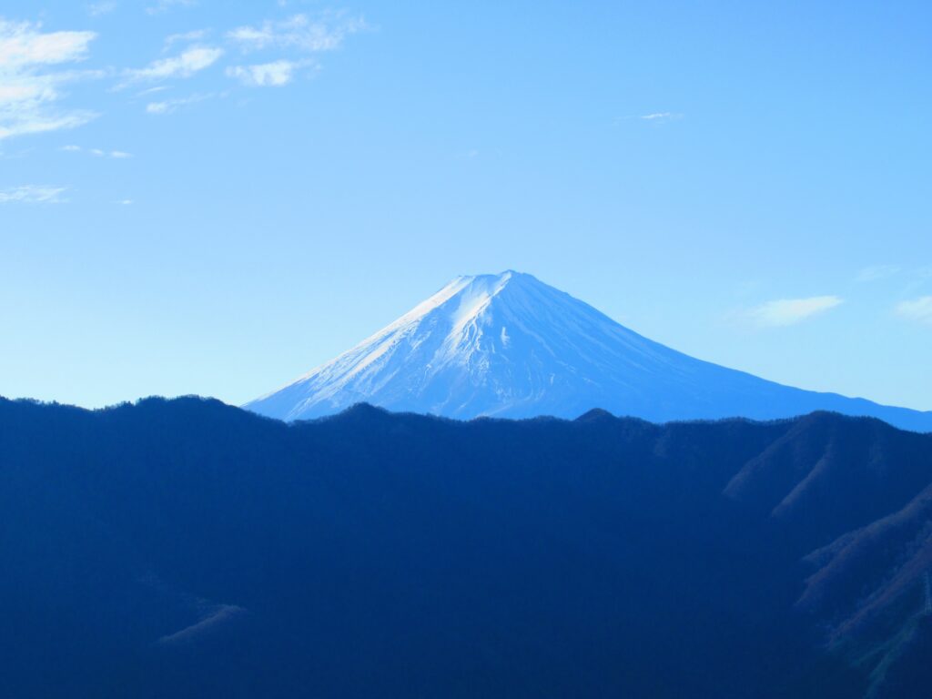 途中見れた雪化粧した富士山🗻
