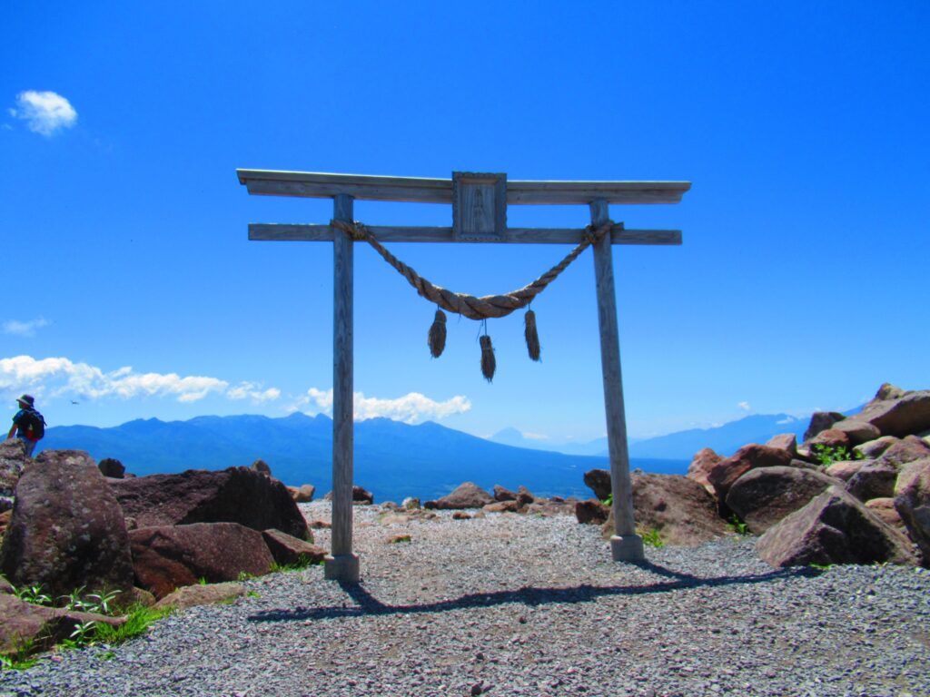 車山神社から見る富士山🗻