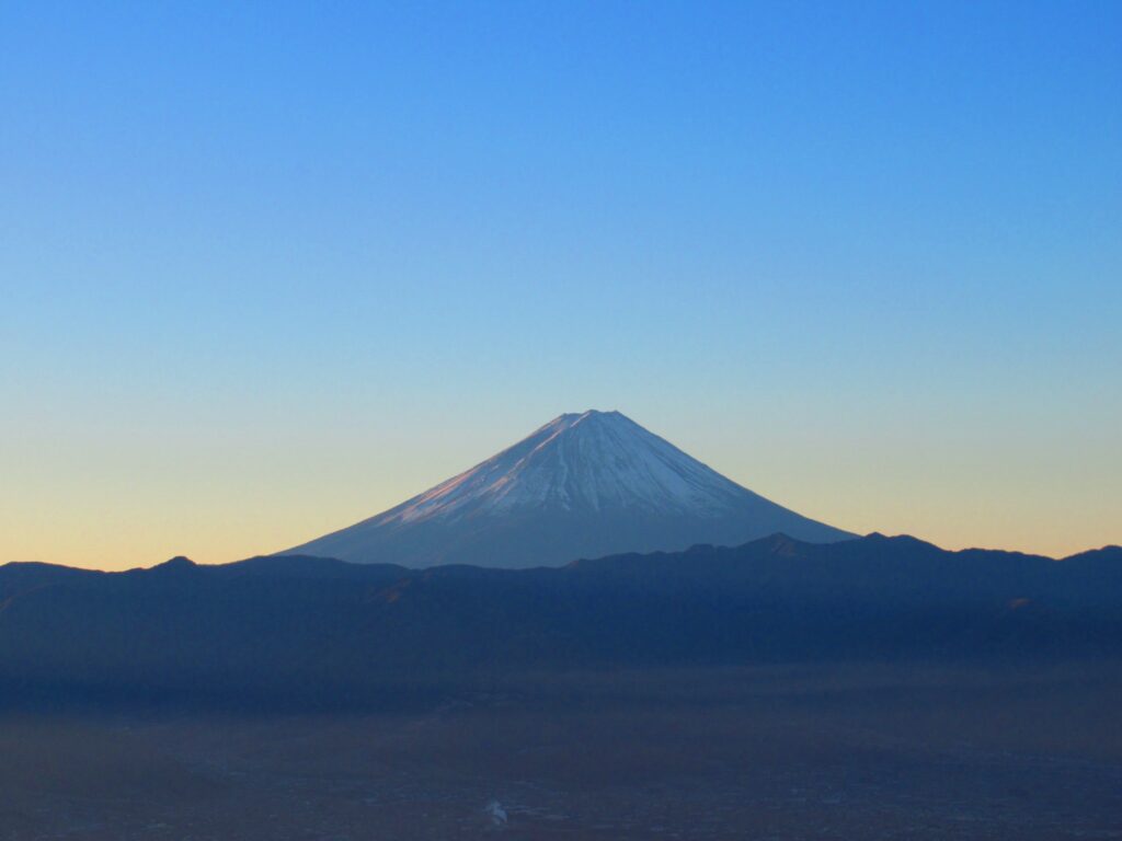 本日最初に見えた富士山