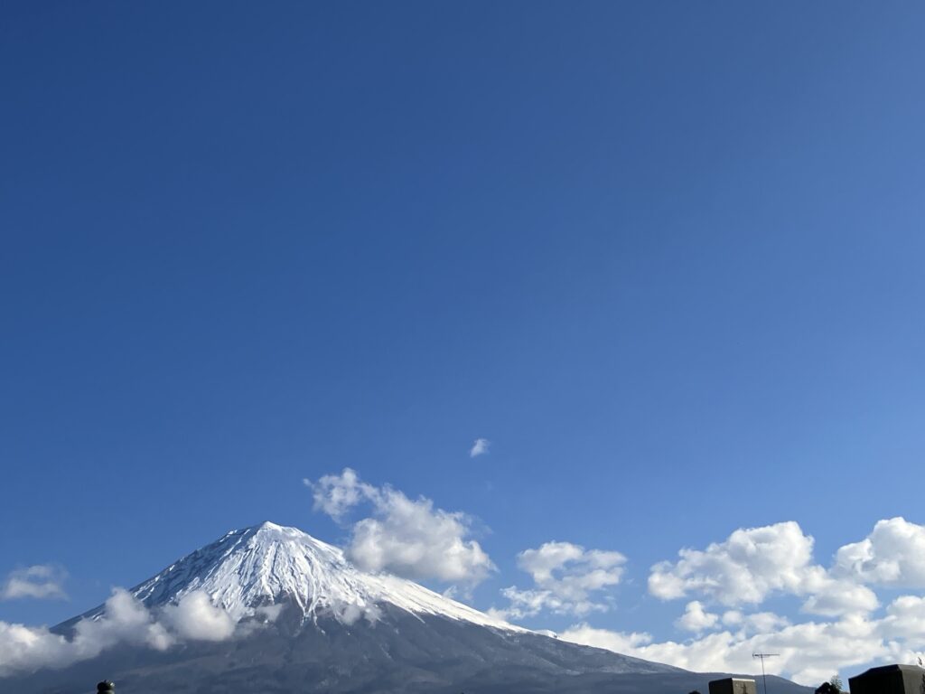 アップ時は富士山もキレイに見えていました☺
