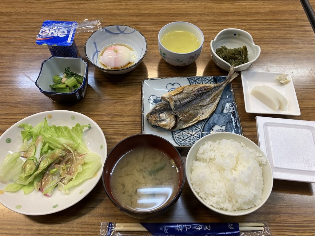 こちらは朝食です